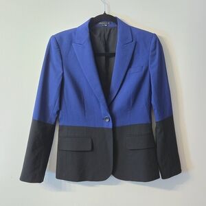 Theory Wool Two-Tone Blazer